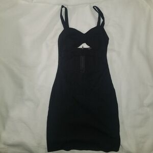 Solemio Mini Black Dress